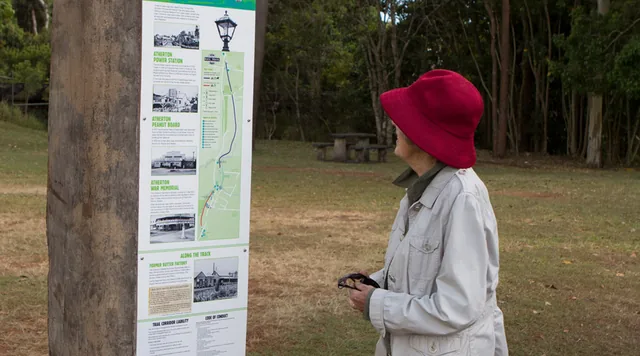 Atherton Rail trail signage